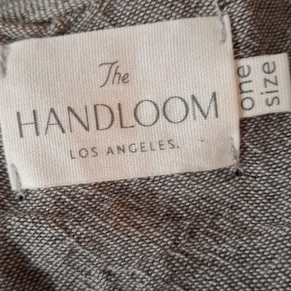 The Handloom Los Angeles Cotton Gray Asymmetric Strappy Dress size OS - Picture 5 of 6
